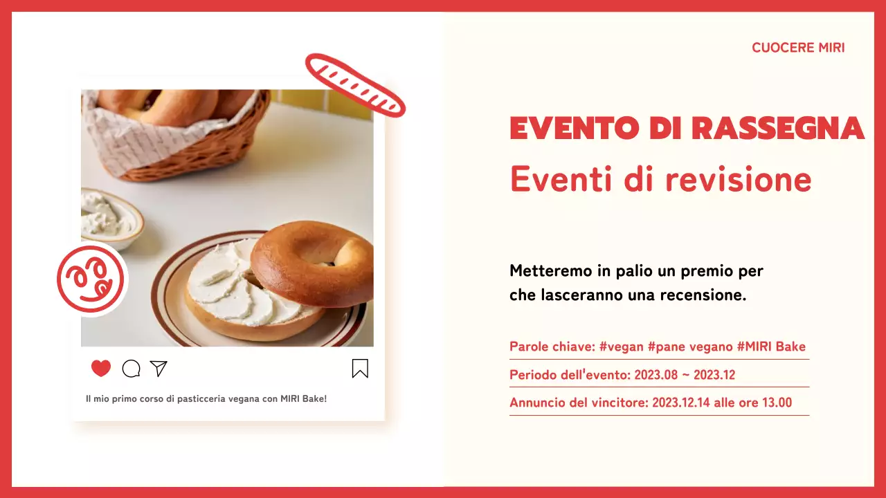 Informazioni su questo simpatico corso di pasticceria vegana rosso e giallo della durata di un giorno