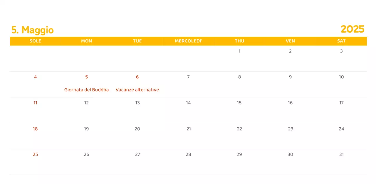 Calendari con illustrazioni colorate ed emozionali