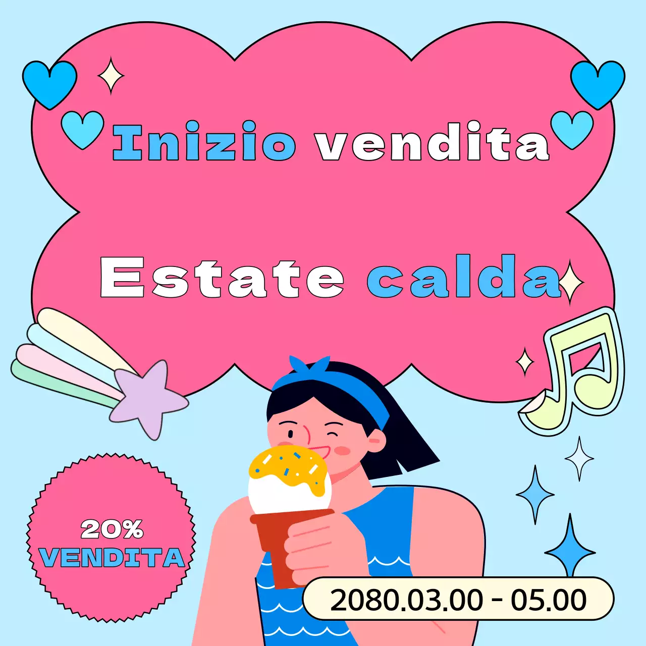 Una carrellata di eventi estivi kitsch in azzurro e rosa