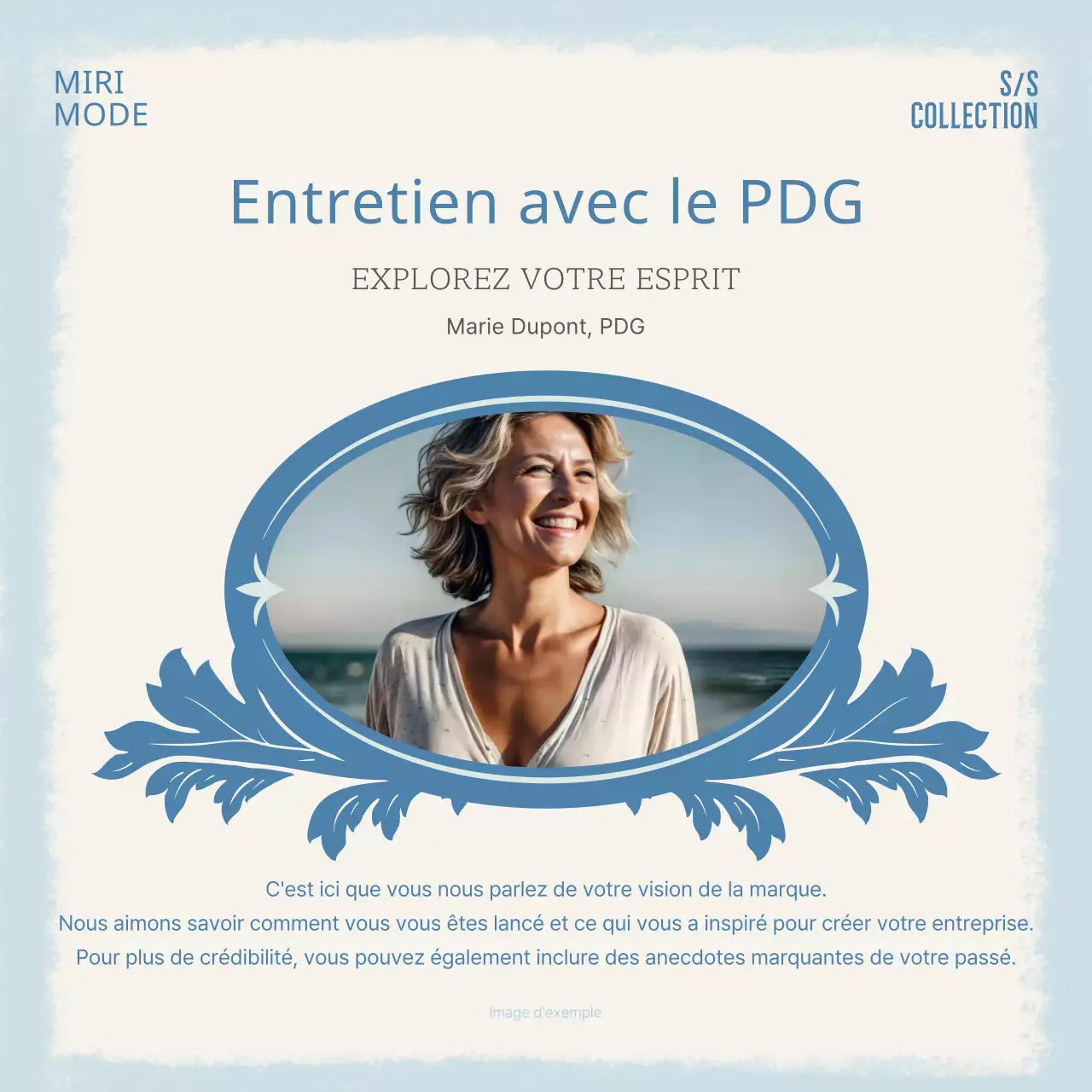 Accessoires classiques de la marque en ivoire et bleu clair