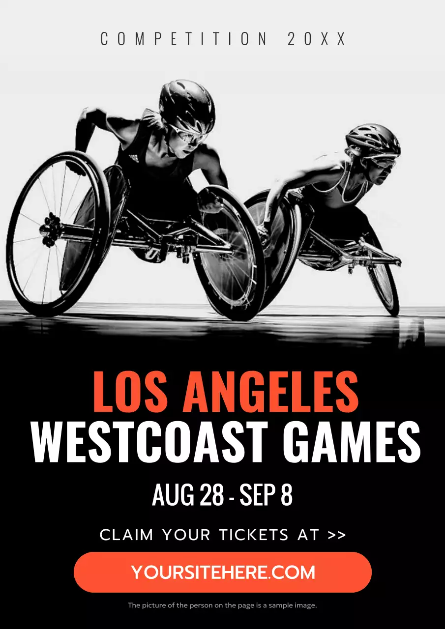 Black Bold Sports Promotion Poster