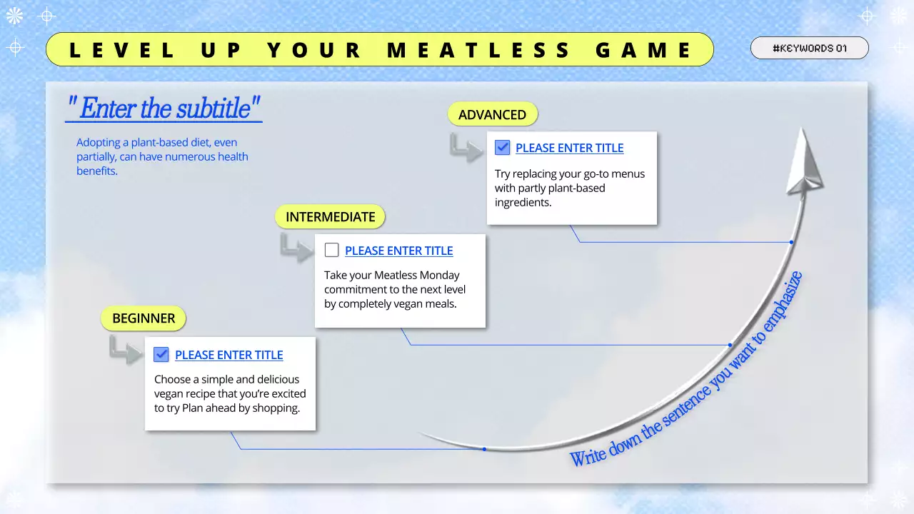 Blue Modern Healthy Promotion Presentation