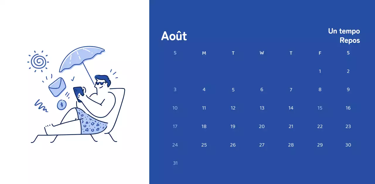 Calendriers avec illustrations colorées et émotionnelles