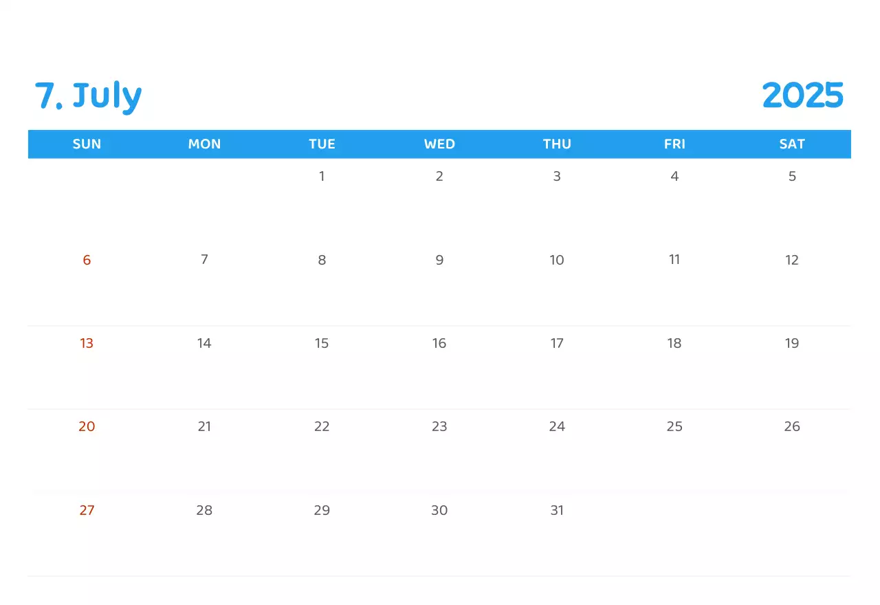 様々な色使いの情緒的なイラストが入ったカレンダー。