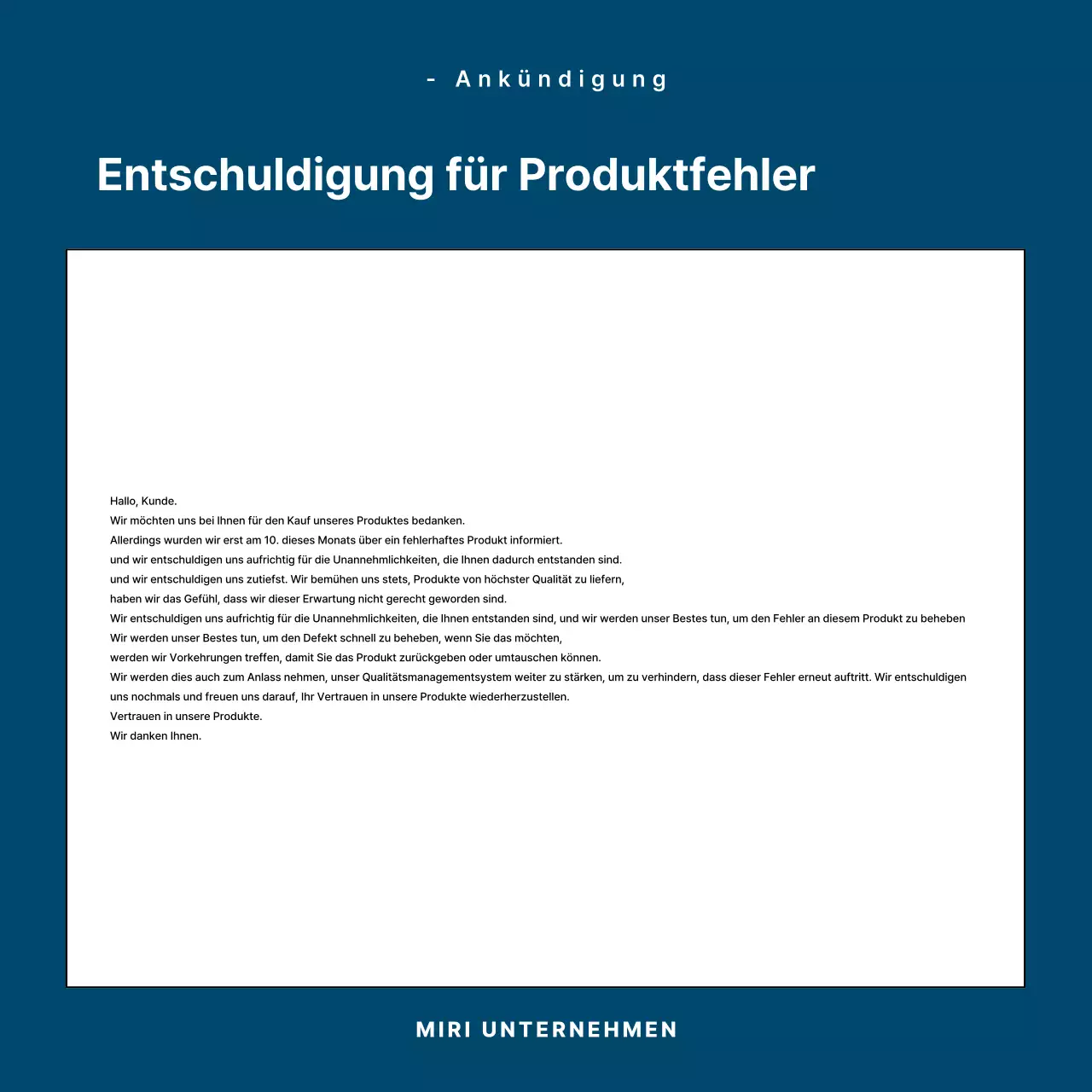 Eine Sammlung von einfachen Entschuldigungen in Blau