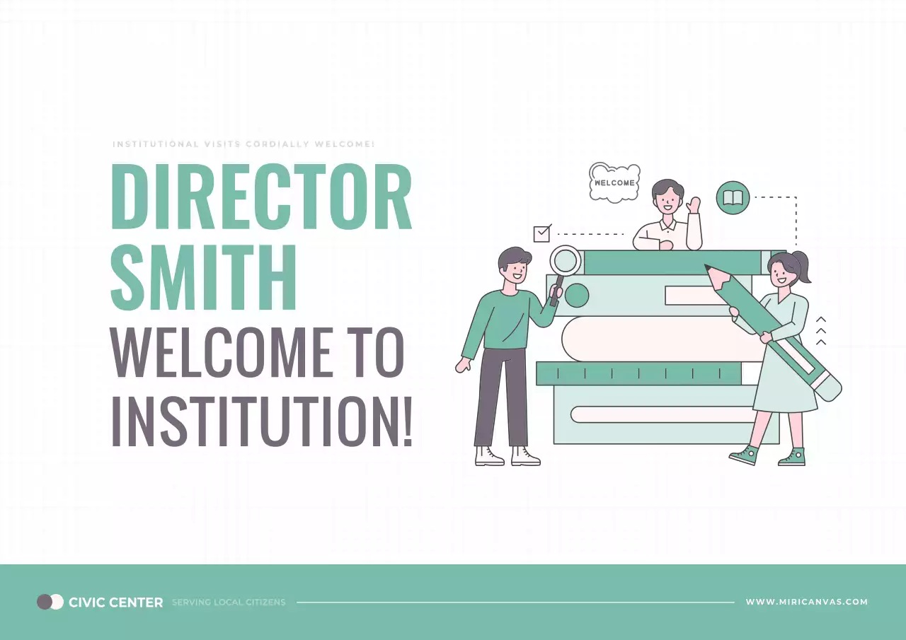 Mint Minimal Welcome Announcement Poster
