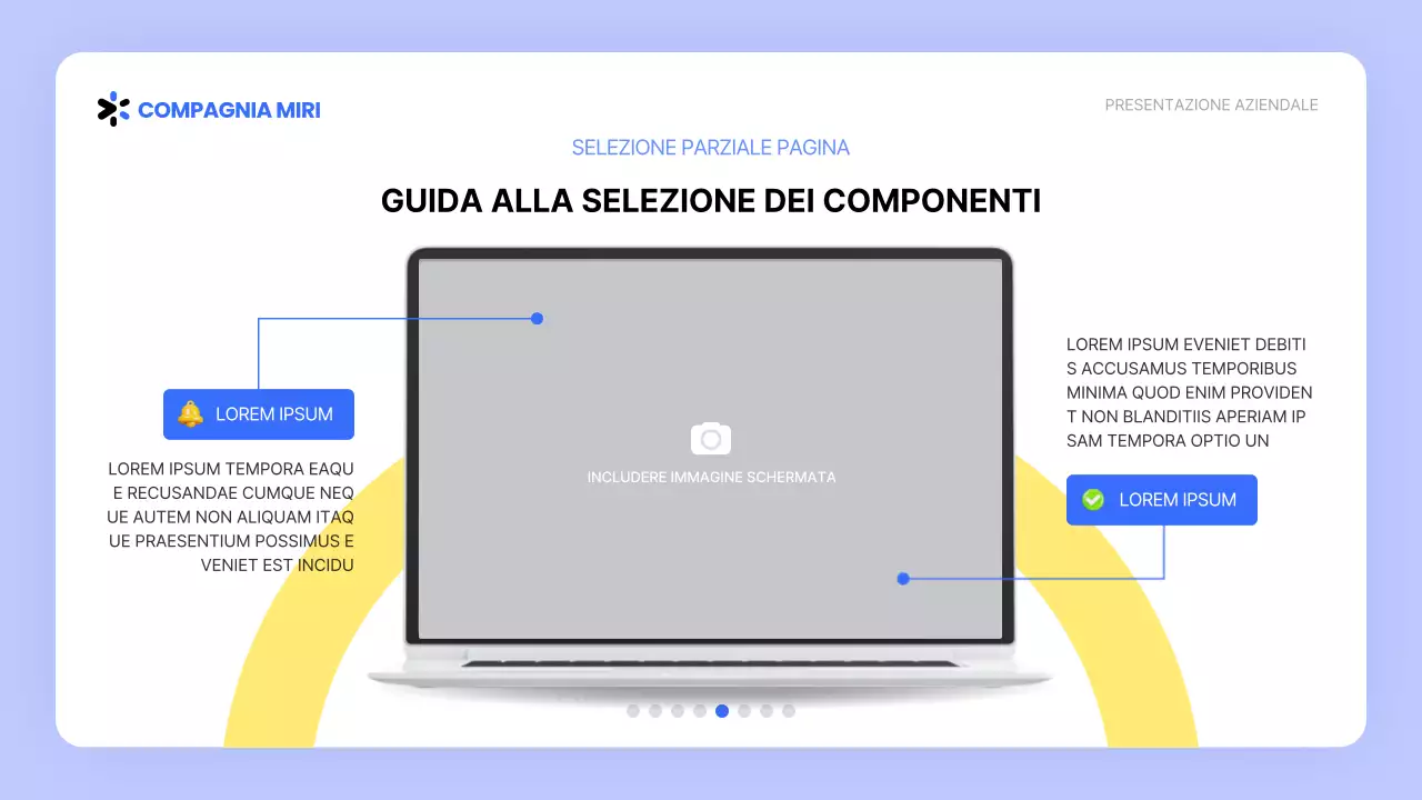 Guida ai programmi di stile dell'interfaccia utente in bianco e blu