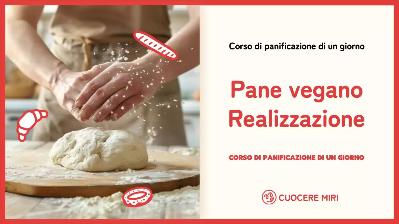 Informazioni su questo simpatico corso di pasticceria vegana rosso e giallo della durata di un giorno