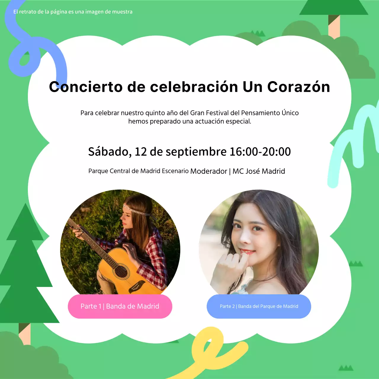 Promover la limpieza verde y negra de la Fiesta de la Unidad del distrito