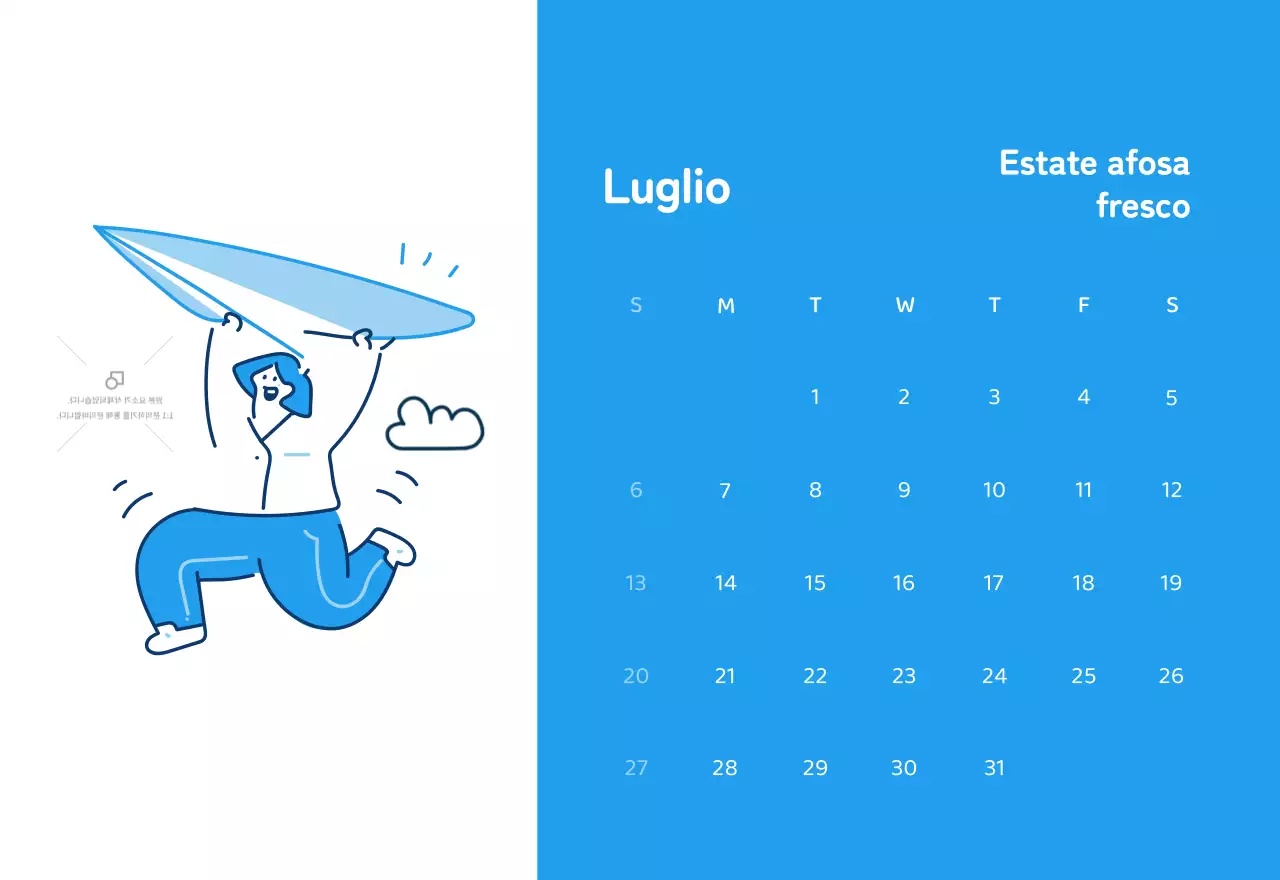 Calendari con illustrazioni colorate ed emozionali