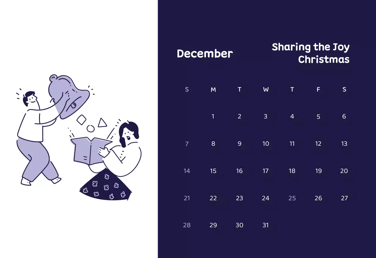 Calendars with colorful, emotional illustrations