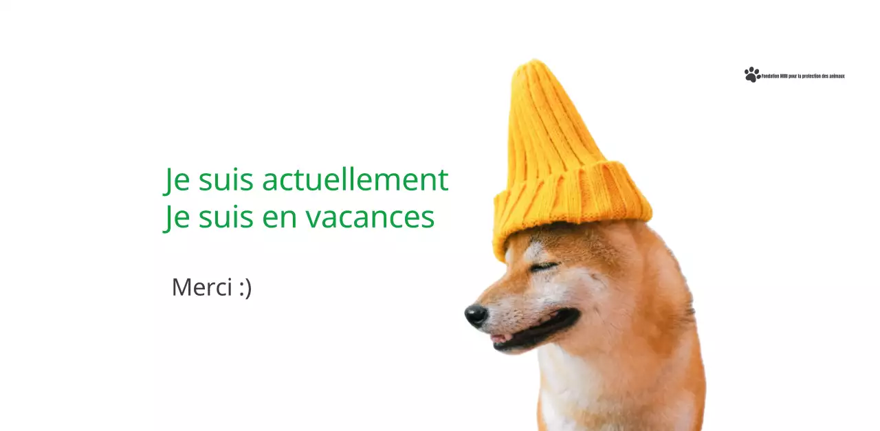 Un calendrier avec une photo de chiot et un message mignon dans une couleur verte.