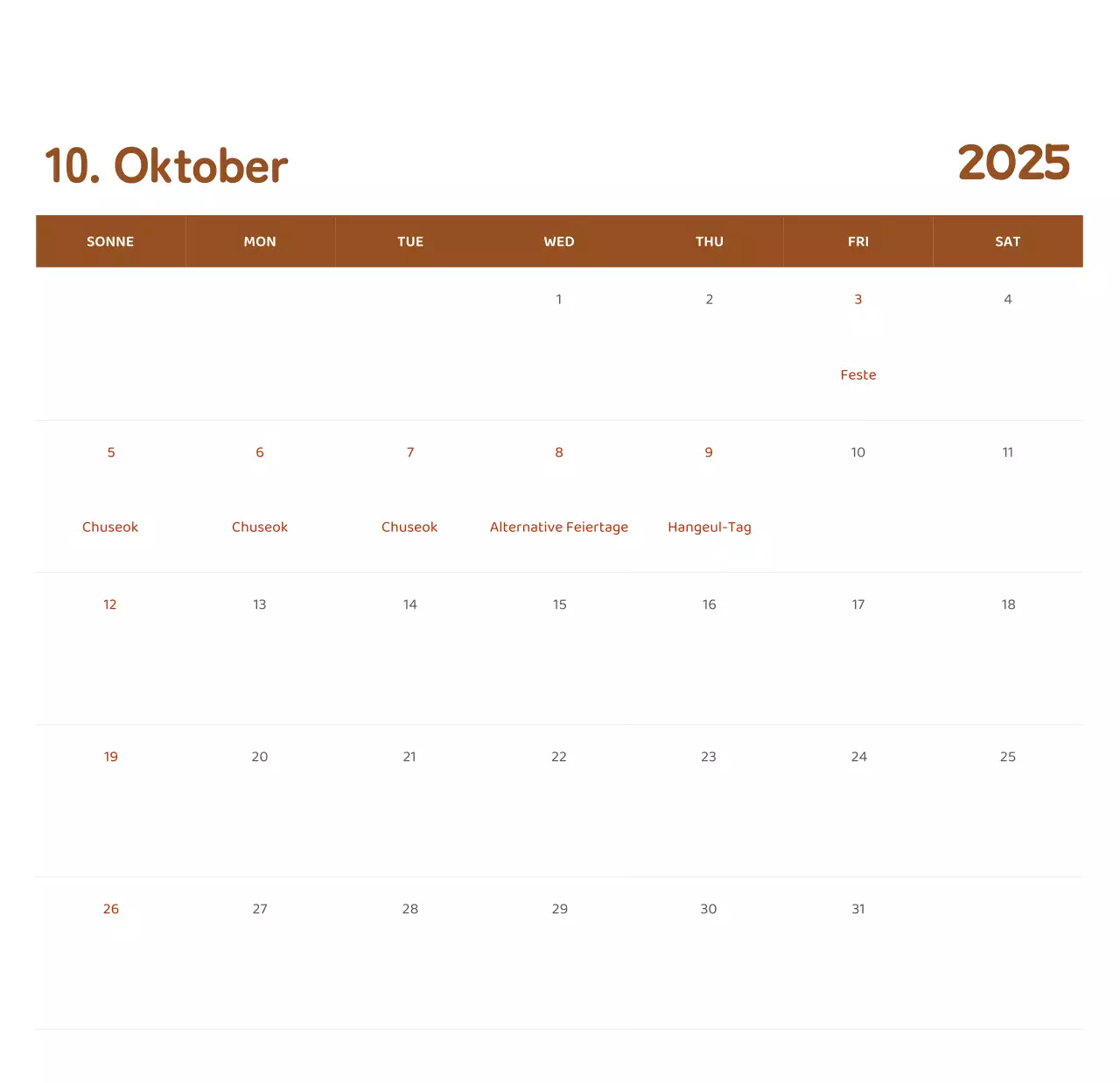 Kalender mit farbenfrohen und emotionalen Illustrationen