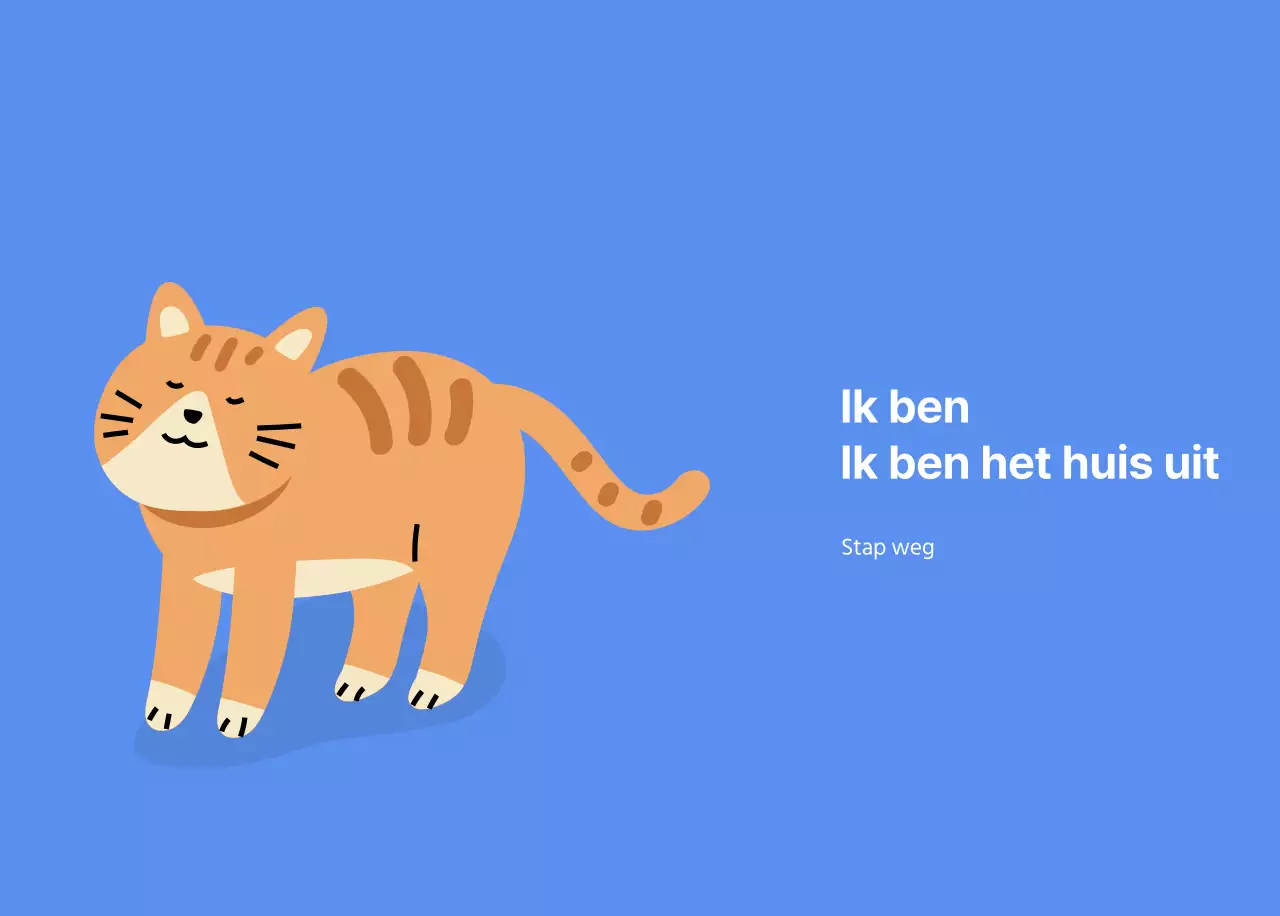 Motiverende kalender met energieke illustraties en positieve citaten op een lichtblauwe achtergrond