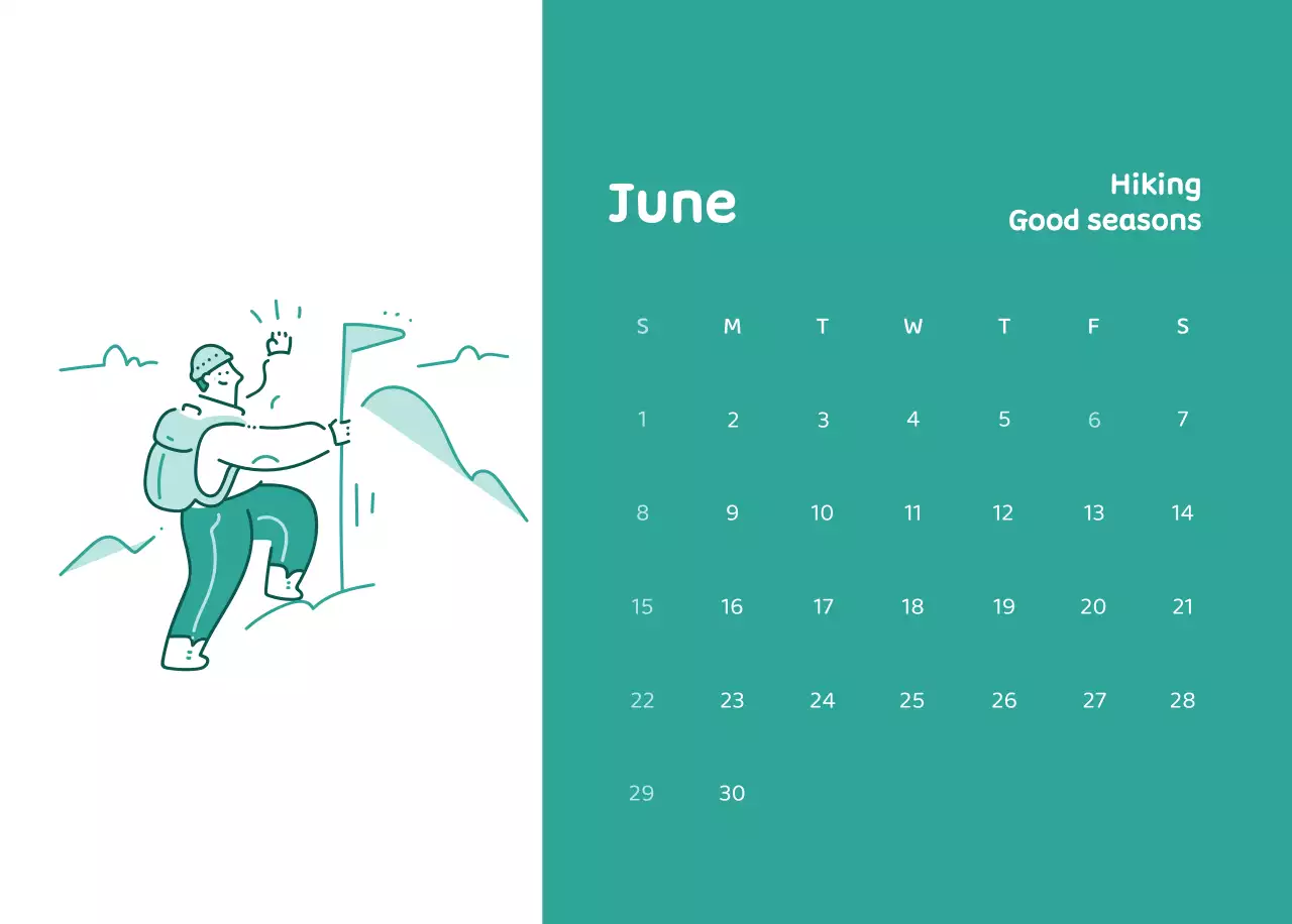Calendars with colorful, emotional illustrations