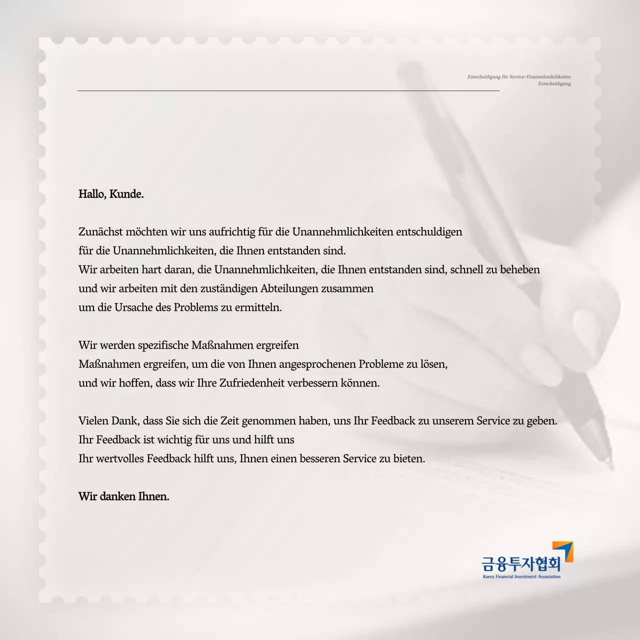 Eine Sammlung von einfachen Entschuldigungen in Blau