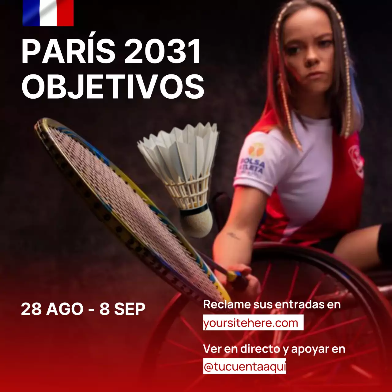 Rojo Negro Mínimo Genérico Torneo Deportivo