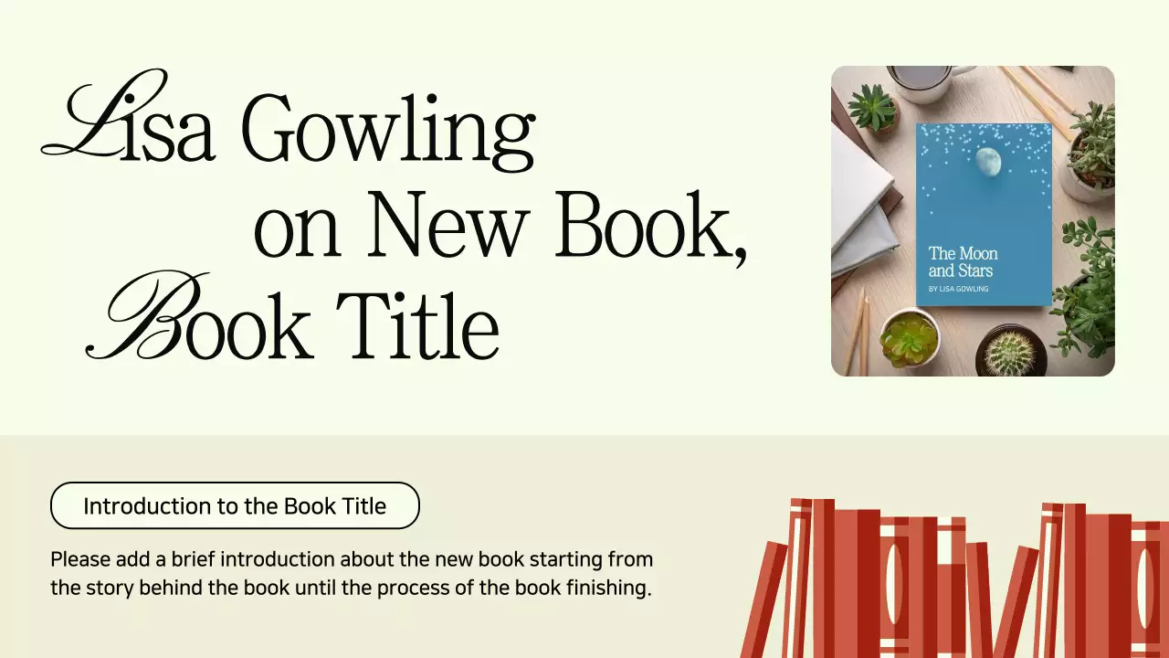 Beige Elegant Book Invitation Presentation