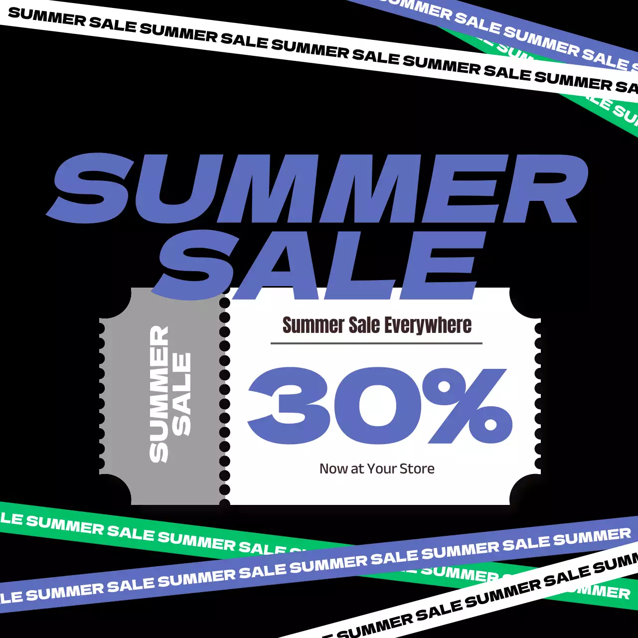 Black Bold Sale Promotion Instagram Carousel