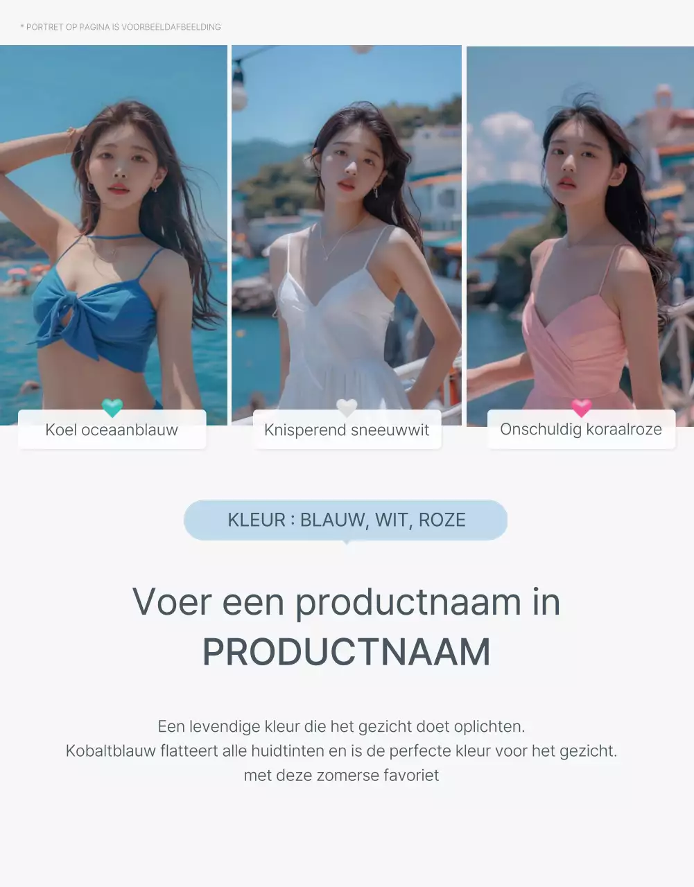 Trendy zomervakantie emoji concept in blauw en lichtblauw om mode te promoten