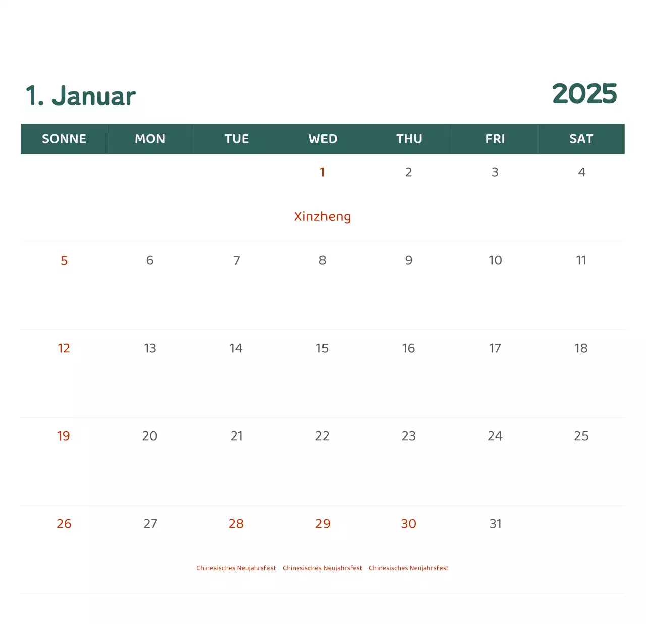 Kalender mit farbenfrohen und emotionalen Illustrationen