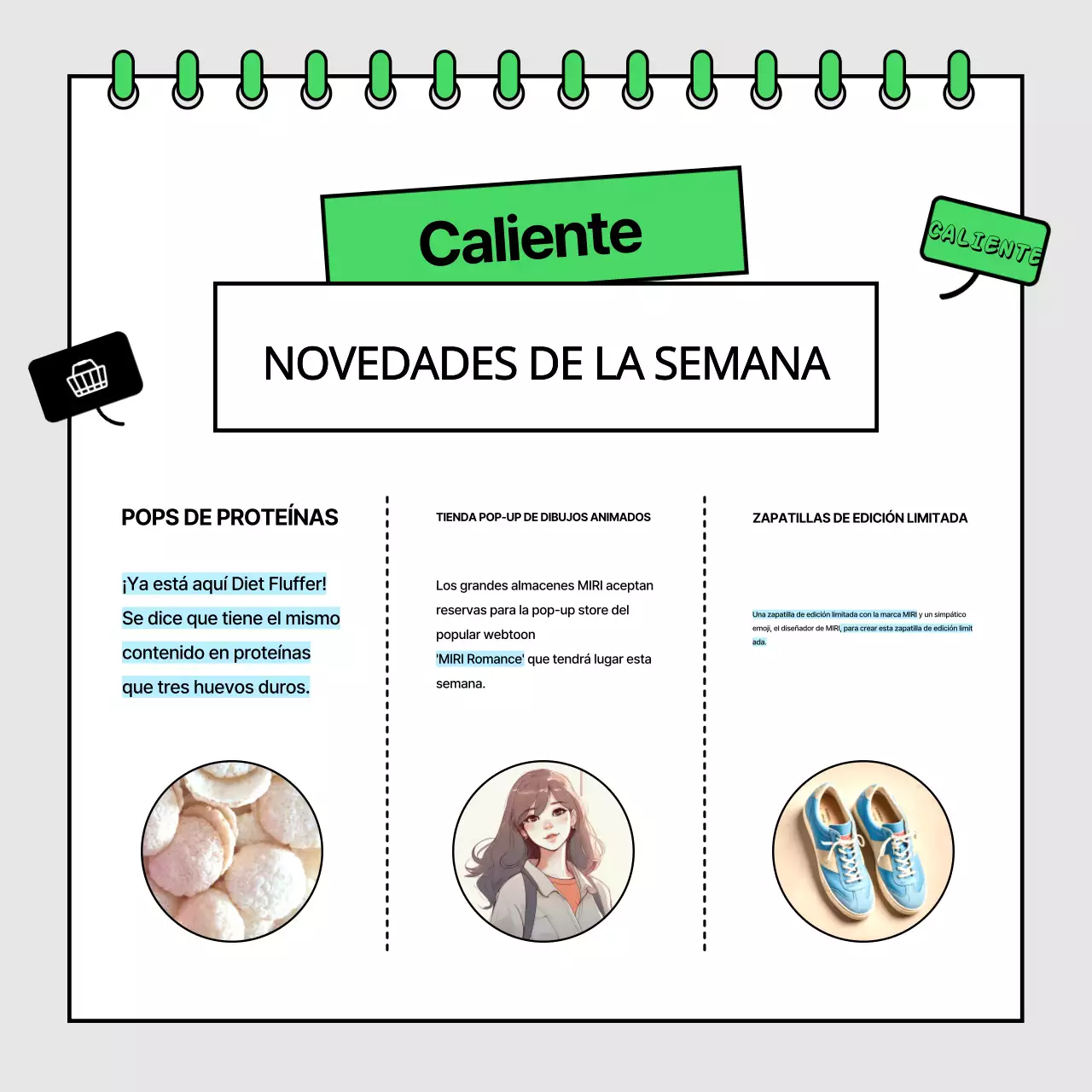 Un boletín de referencia de marketing minimalista en verde lima