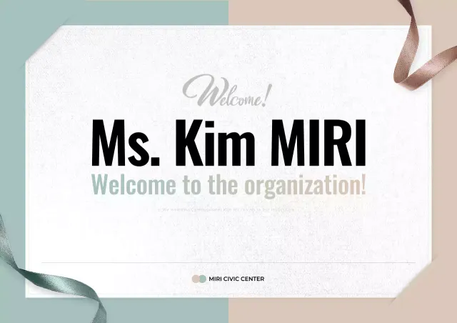 Mint Simple Welcome Announcement Poster