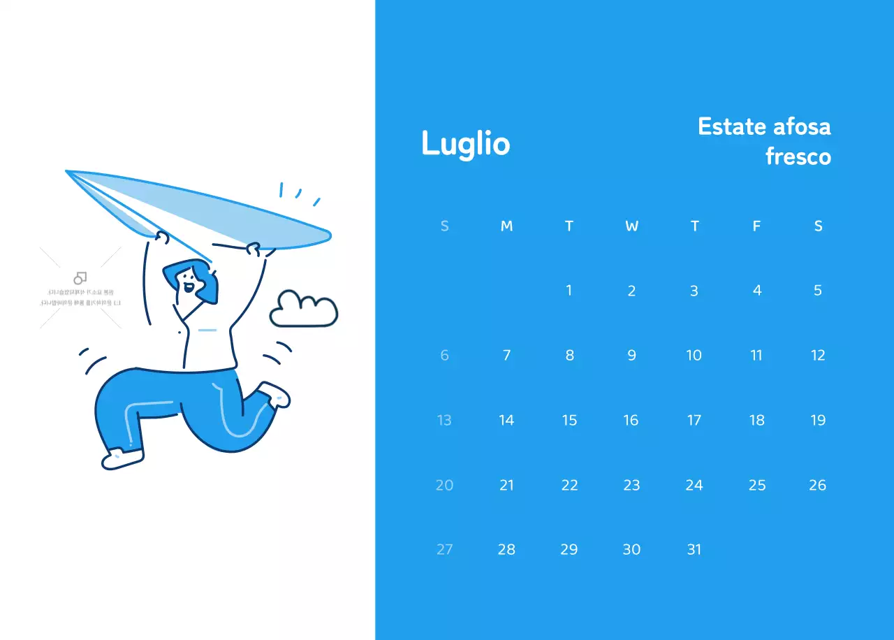 Calendari con illustrazioni colorate ed emozionali