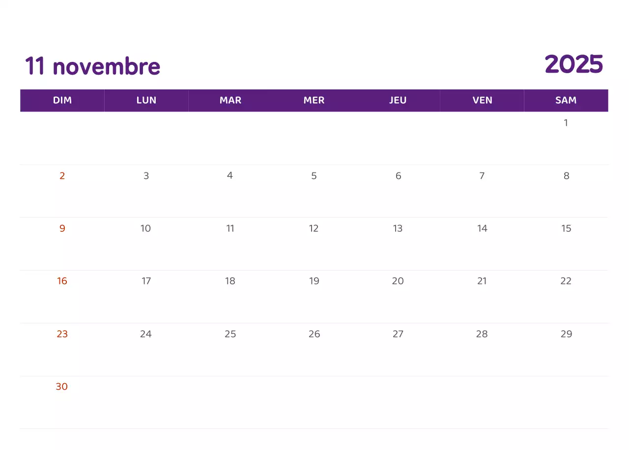 Calendriers avec illustrations colorées et émotionnelles