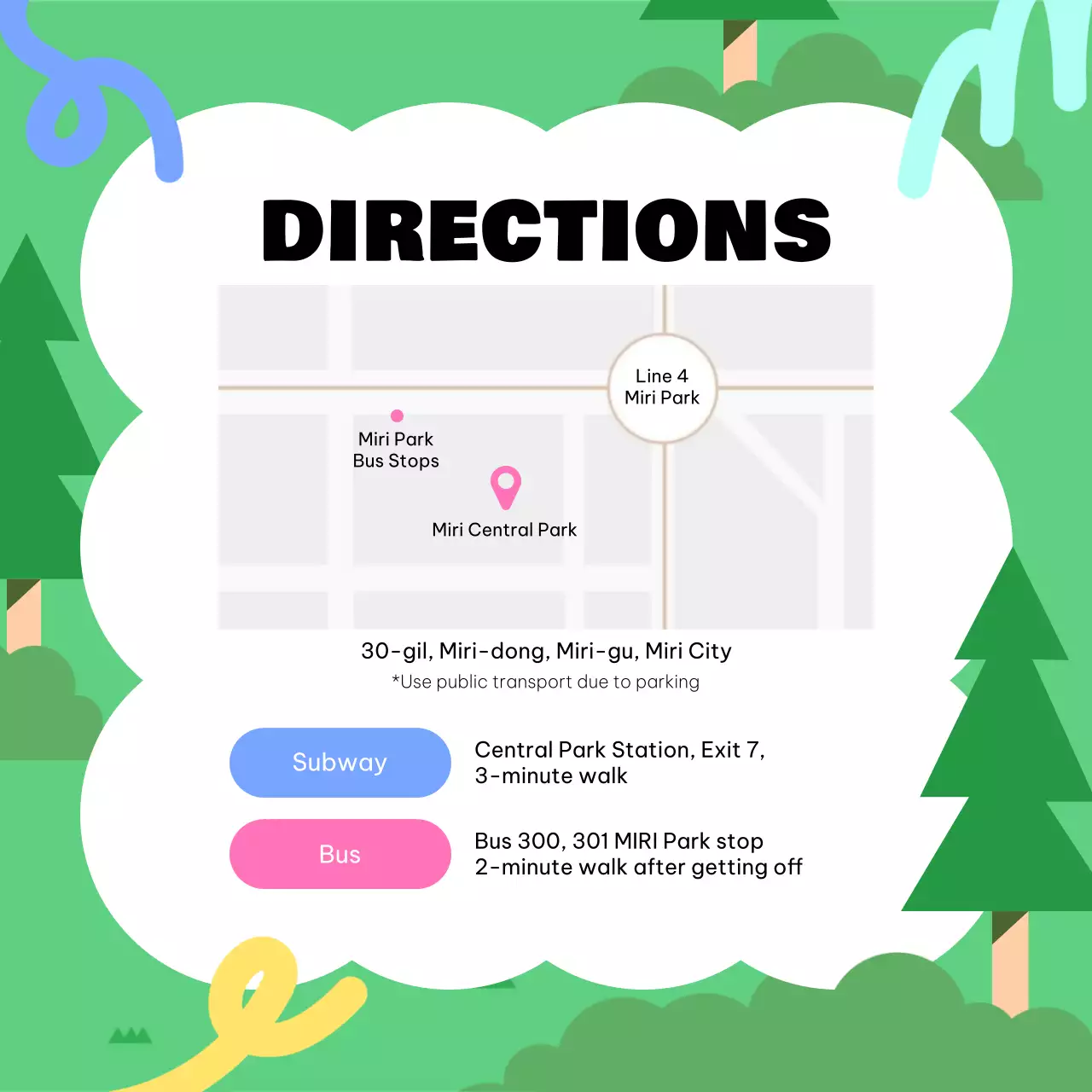 Green Minimal Festival Announcement Instagram Carousel