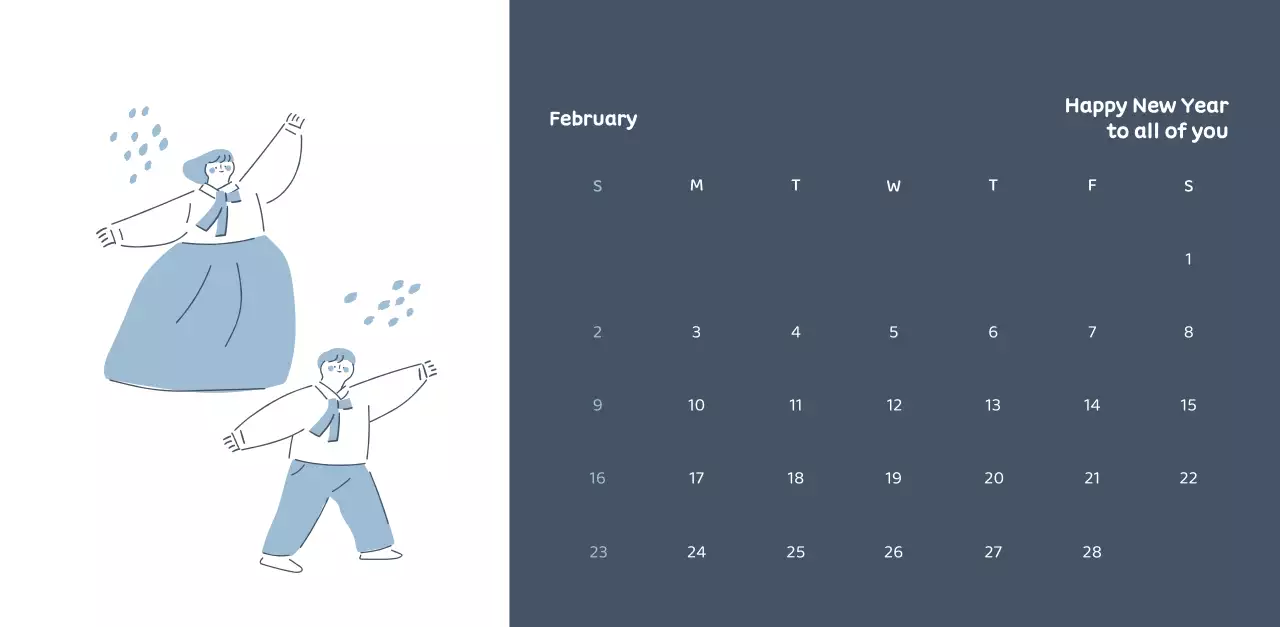 Calendars with colorful, emotional illustrations