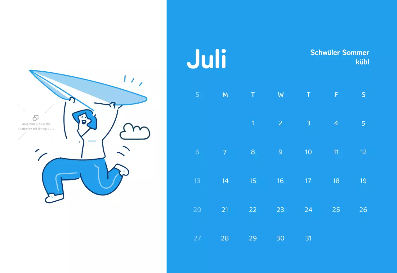 Kalender mit farbenfrohen und emotionalen Illustrationen
