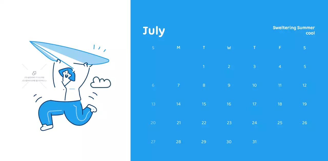 Calendars with colorful, emotional illustrations