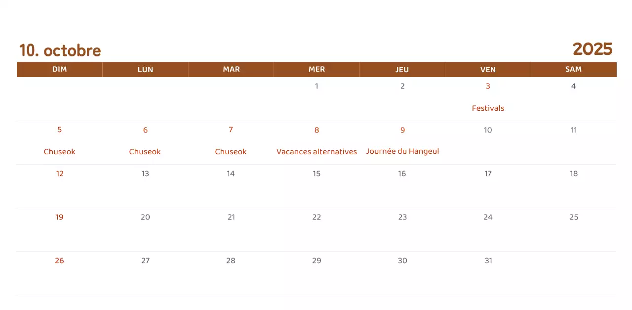 Calendriers avec illustrations colorées et émotionnelles