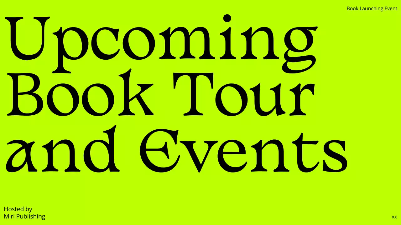 Red Modern Book Announcement Presentation