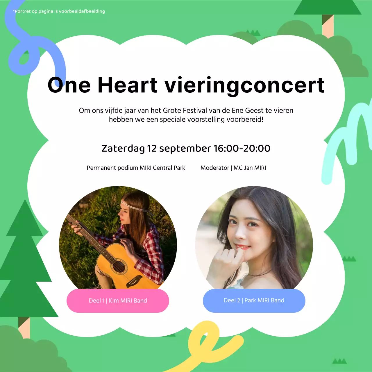 Bevorder de groene en zwarte netheid van het Unity Festival van het district