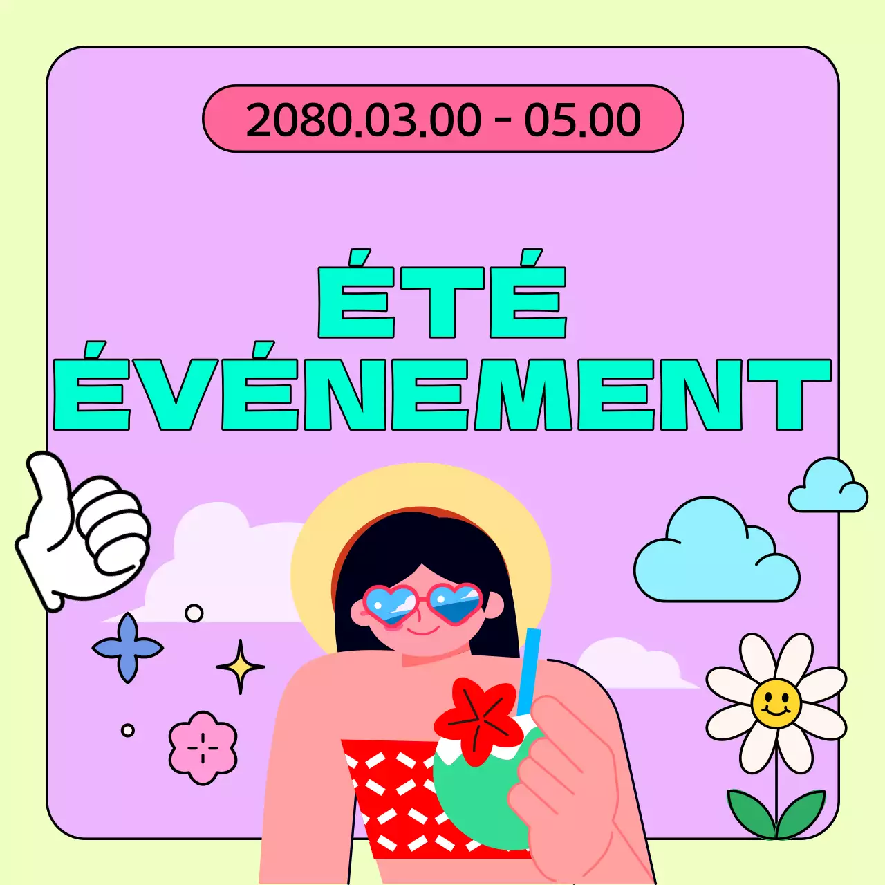 Un tour d'horizon des événements estivaux kitsch en bleu clair et rose