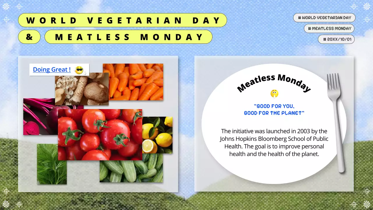 Blue Modern Healthy Promotion Presentation