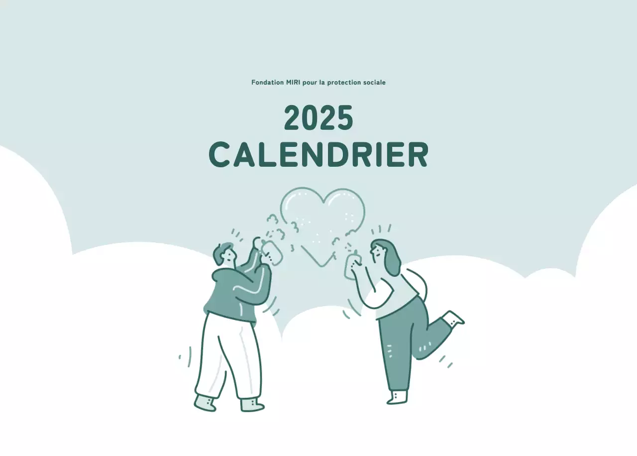 Calendriers avec illustrations colorées et émotionnelles
