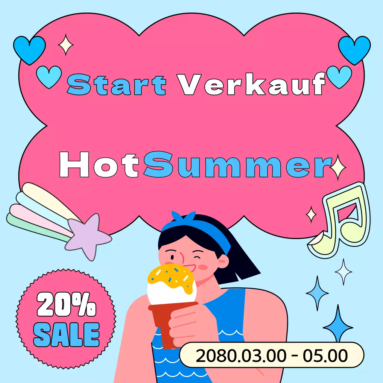 Ein Überblick über kitschige Sommerveranstaltungen in Hellblau und Rosa