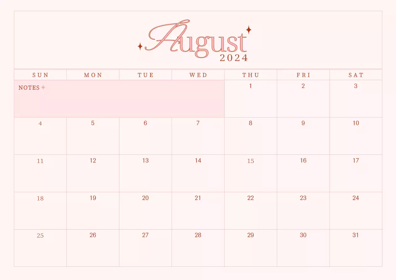 ピンク シンプル カレンダー 予定表 ポスター