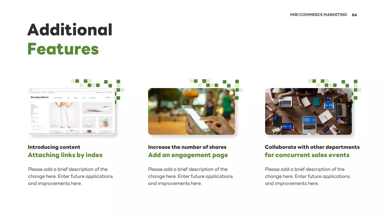 흰색과 초록색의 심플한 콘텐츠 인사이트 분석 보고서