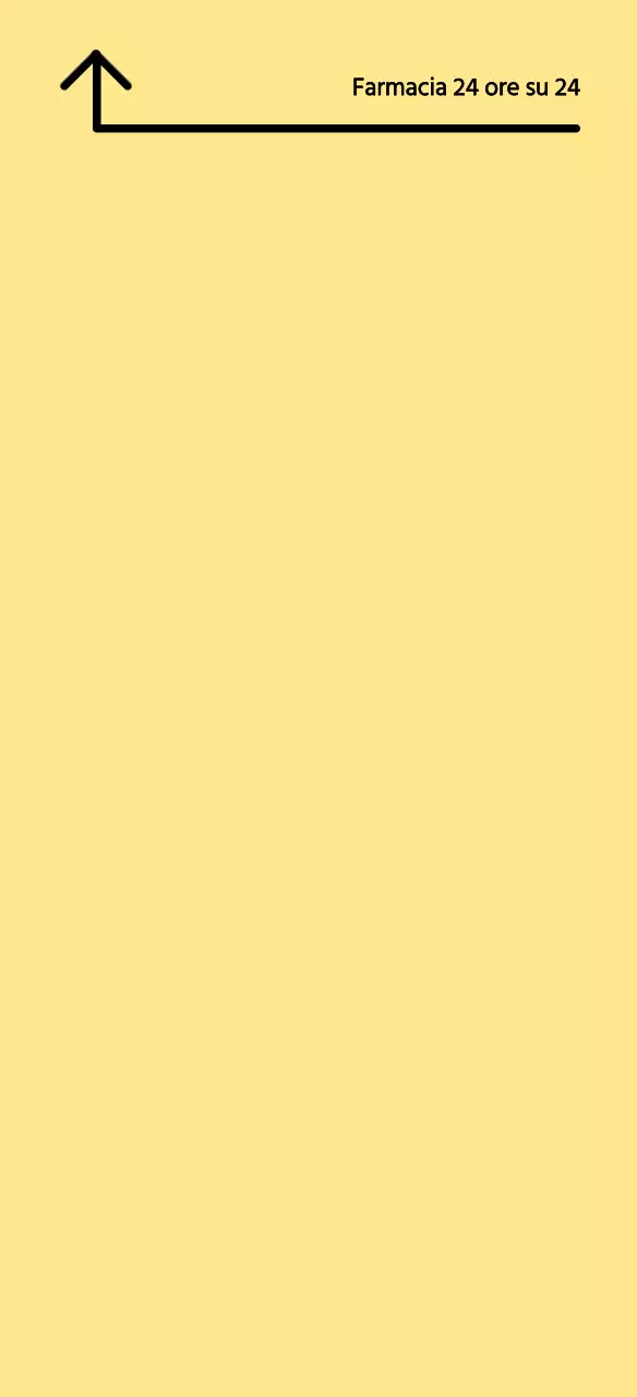 Guida alla farmacia ordinata, gialla, 24 ore su 24