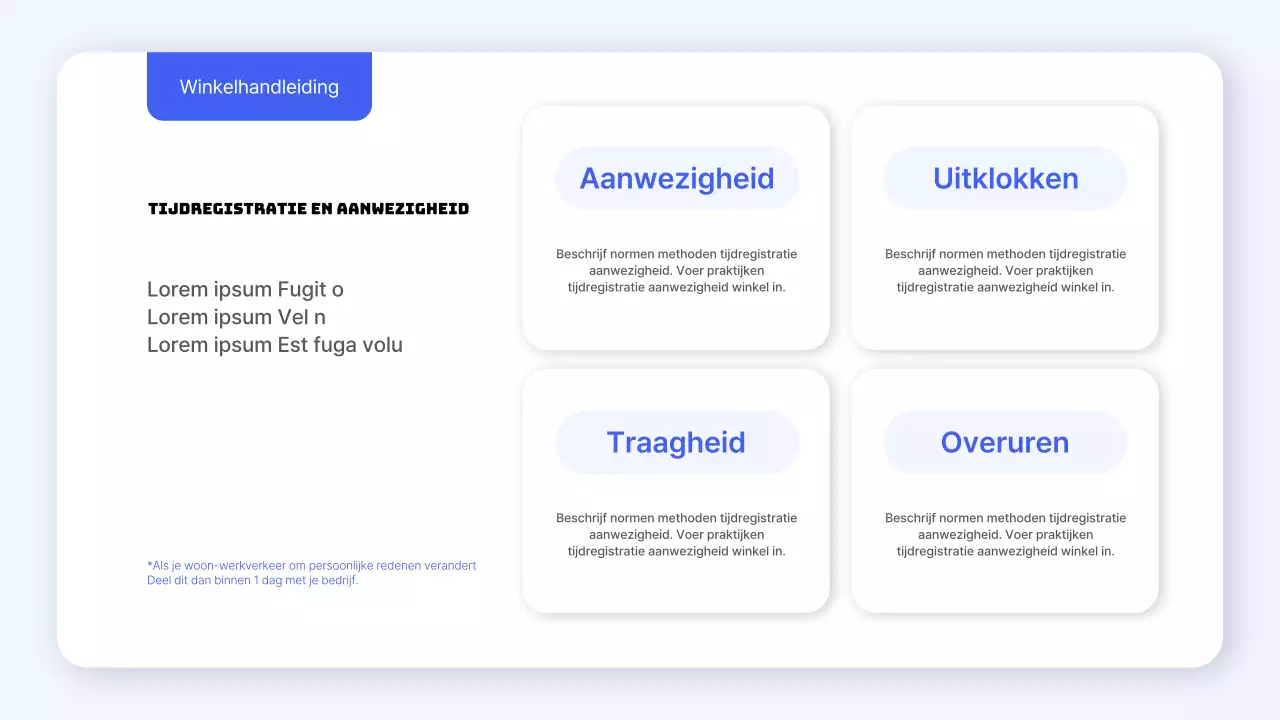 Een handleiding voor eenvoudige blauwe en gele winkelnormen