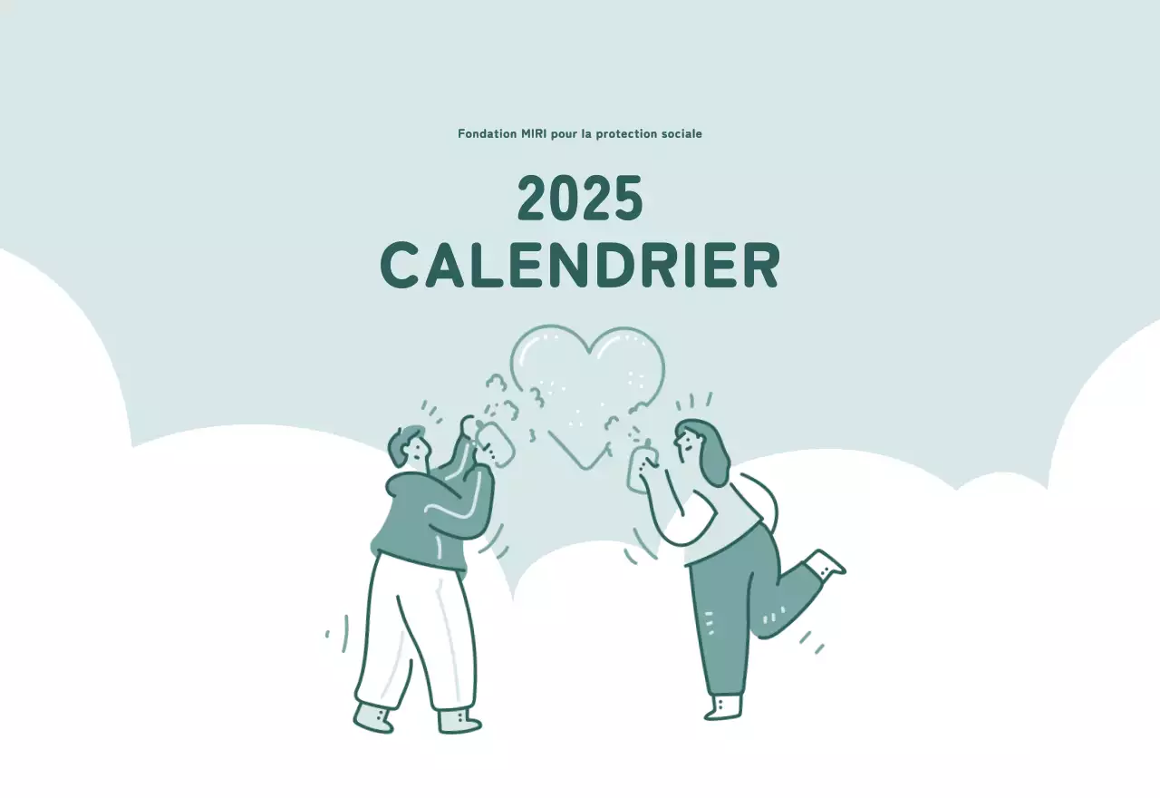 Calendriers avec illustrations colorées et émotionnelles