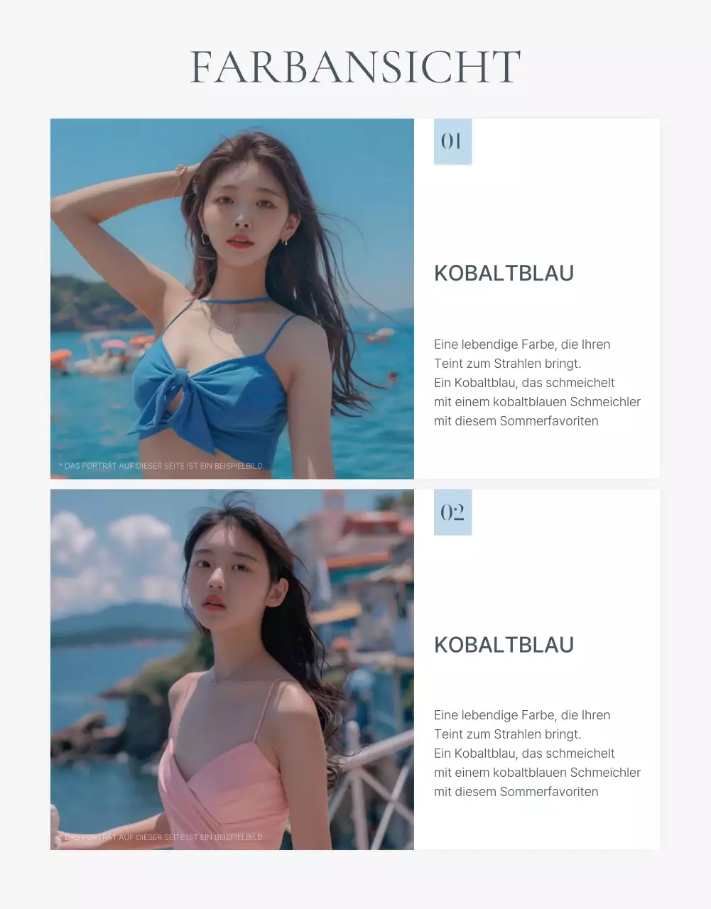 Trendiges Sommerurlaubs-Emoji-Konzept in Blau und Hellblau zur Förderung der Mode