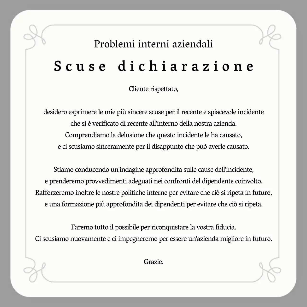 Una raccolta di semplici scuse in blu