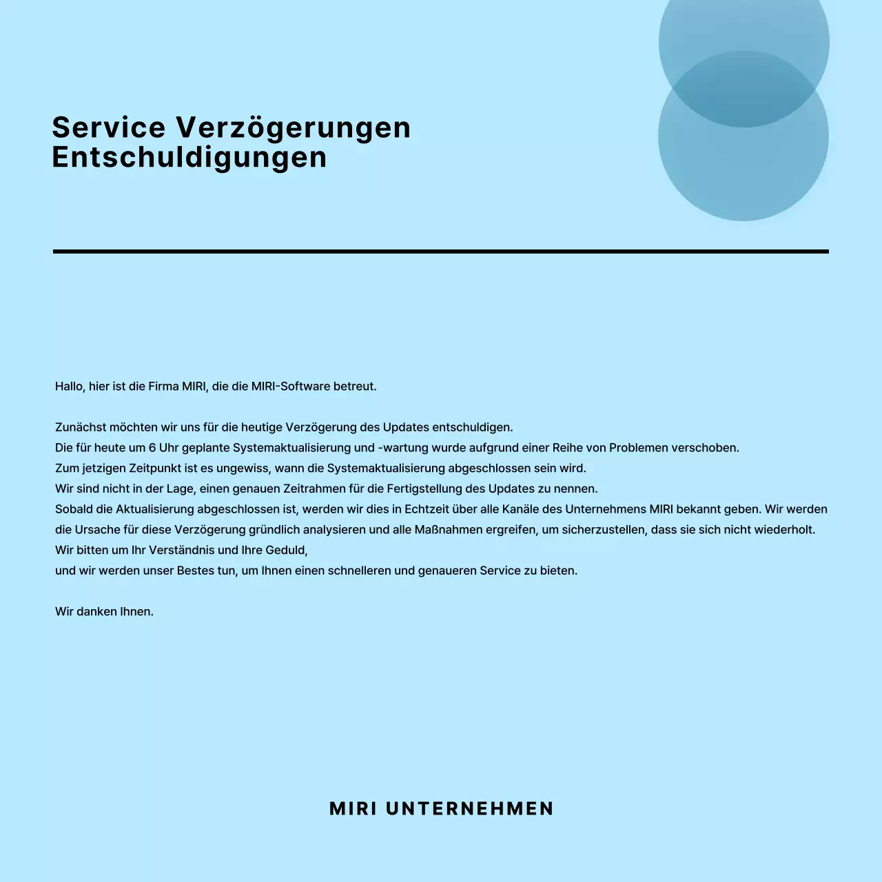 Eine Sammlung von einfachen Entschuldigungen in Blau