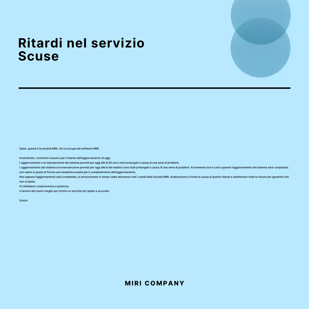 Una raccolta di semplici scuse in blu