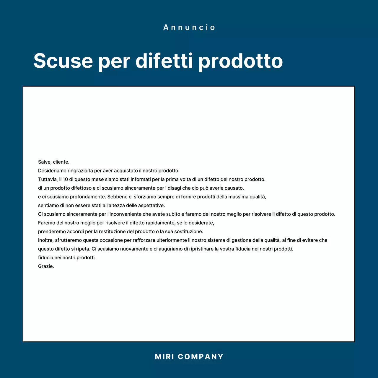 Una raccolta di semplici scuse in blu